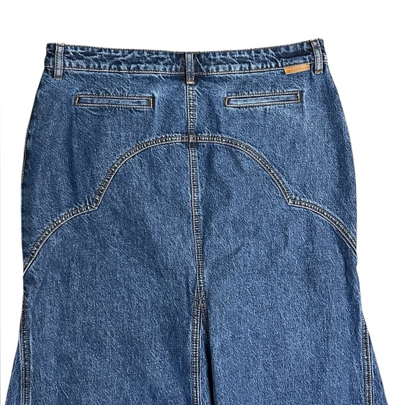 Zimmermann Luminosity Denim Maxi Skirt NWT Size 12 - Picture 10 of 12